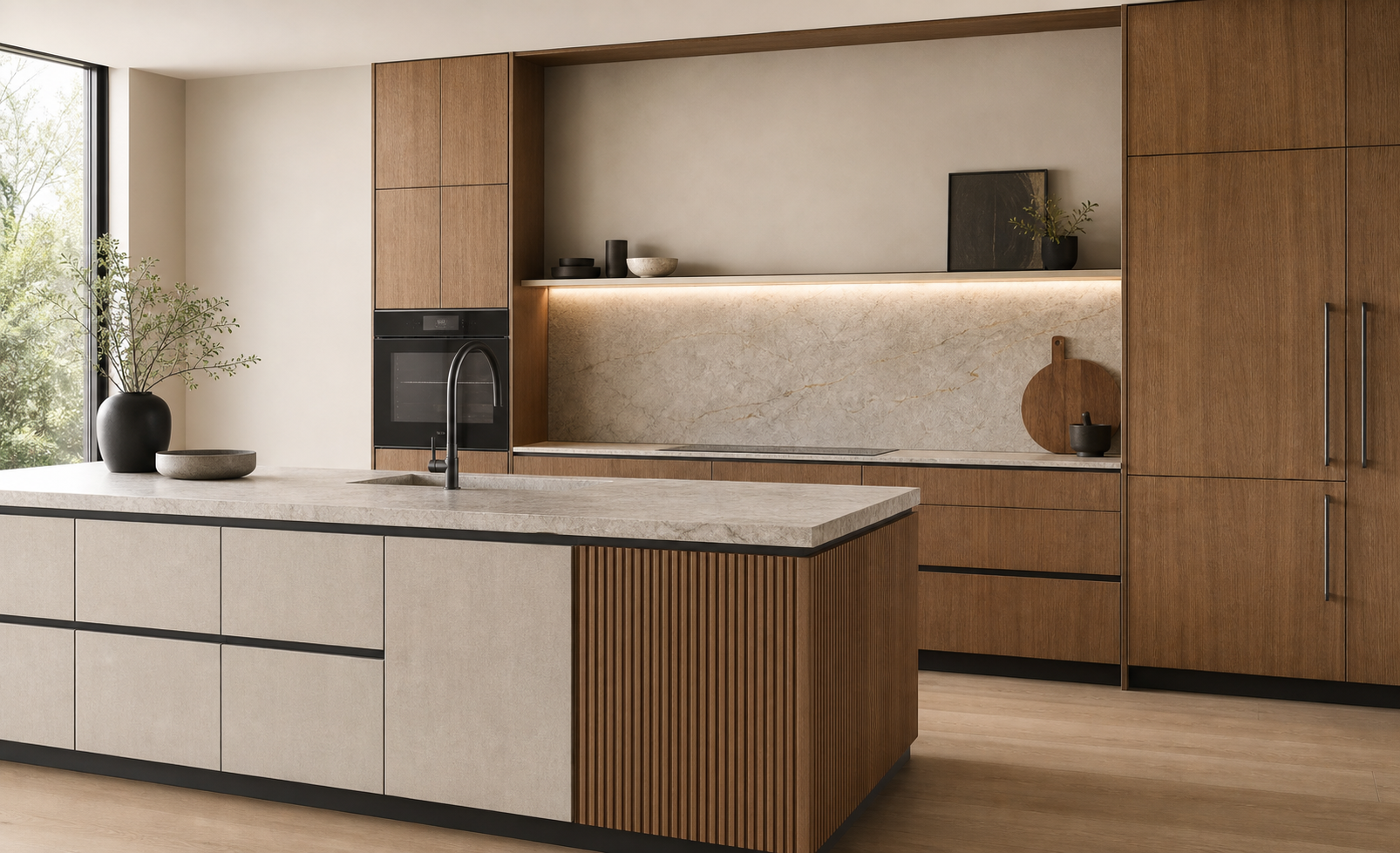 Photo-quality custom kitchen rendering